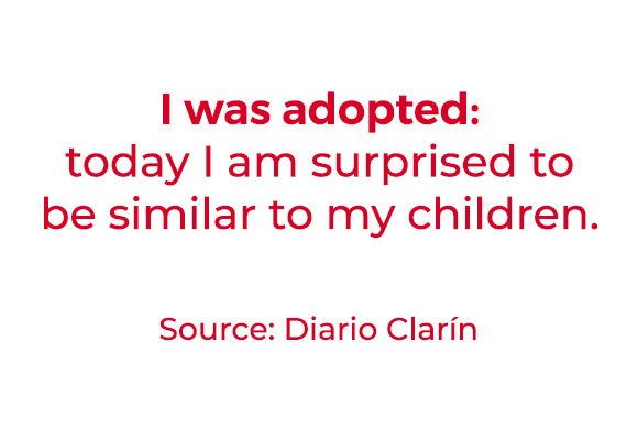 I was adopted: today I am surprised to be similar to my children